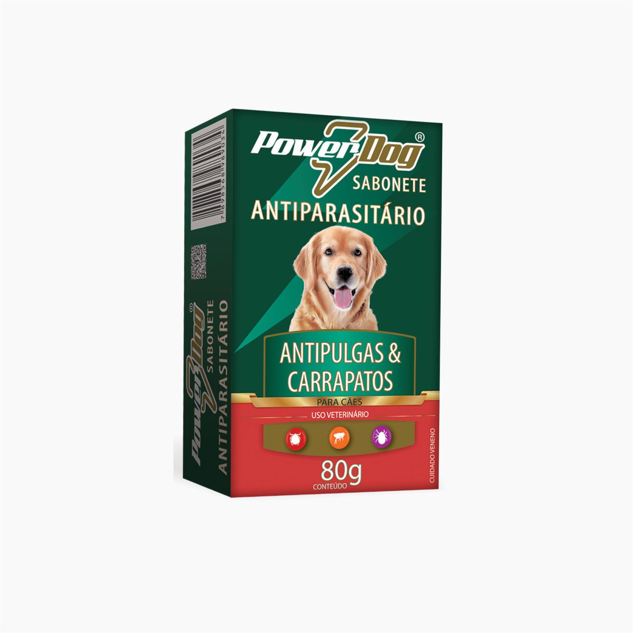 Sabonete Power Dog Antipulgas e Carrapatos